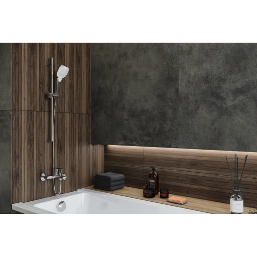 Душевая стойка HANSGROHE Croma Select E 26582400 хром белая